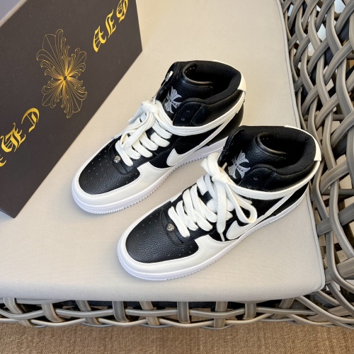 Cheap Chrome Hearts High Tops Shoes For Men #1140097 Replica Wholesale [$140.00 USD] [ITEM#1140097] on Replica Chrome Hearts High Tops Shoes