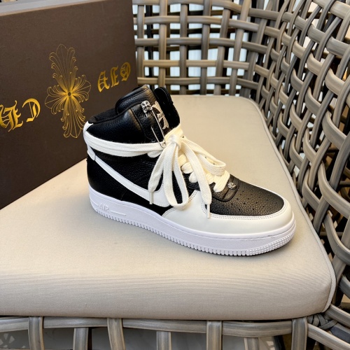 Cheap Chrome Hearts High Tops Shoes For Men #1140097 Replica Wholesale [$140.00 USD] [ITEM#1140097] on Replica Chrome Hearts High Tops Shoes