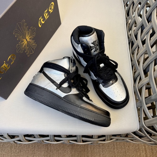 Cheap Chrome Hearts High Tops Shoes For Men #1140098 Replica Wholesale [$140.00 USD] [ITEM#1140098] on Replica Chrome Hearts High Tops Shoes
