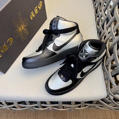 Cheap Chrome Hearts High Tops Shoes For Women #1140100 Replica Wholesale [$140.00 USD] [ITEM#1140100] on Replica Chrome Hearts High Tops Shoes