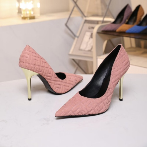 Cheap Balmain High-Heeled Shoes For Women #1140141 Replica Wholesale [$82.00 USD] [ITEM#1140141] on Replica Balmain High-Heeled Shoes