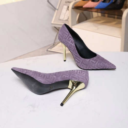 Cheap Balmain High-Heeled Shoes For Women #1140142 Replica Wholesale [$82.00 USD] [ITEM#1140142] on Replica Balmain High-Heeled Shoes