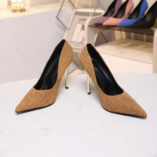 Cheap Balmain High-Heeled Shoes For Women #1140143 Replica Wholesale [$82.00 USD] [ITEM#1140143] on Replica Balmain High-Heeled Shoes