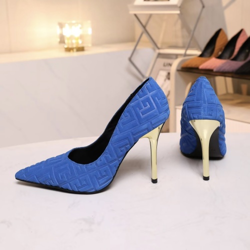 Cheap Balmain High-Heeled Shoes For Women #1140144 Replica Wholesale [$82.00 USD] [ITEM#1140144] on Replica Balmain High-Heeled Shoes