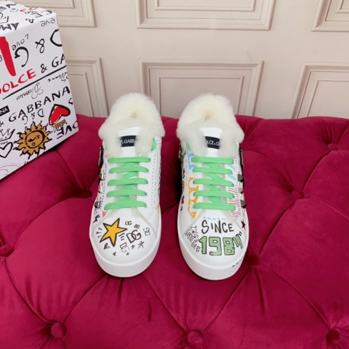 Cheap Dolce &amp; Gabbana D&amp;G Casual Shoes For Women #1140392 Replica Wholesale [$125.00 USD] [ITEM#1140392] on Replica Dolce &amp; Gabbana D&amp;G Casual Shoes