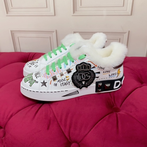Cheap Dolce &amp; Gabbana D&amp;G Casual Shoes For Women #1140392 Replica Wholesale [$125.00 USD] [ITEM#1140392] on Replica Dolce &amp; Gabbana D&amp;G Casual Shoes