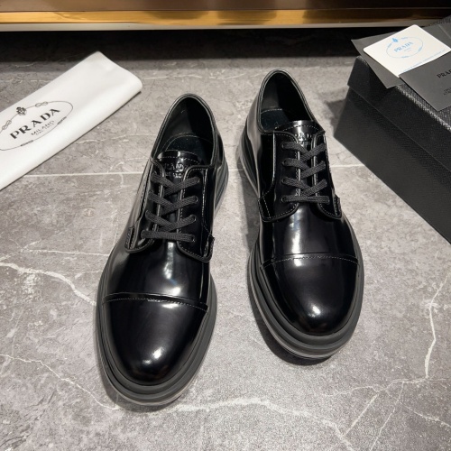 Cheap Prada Leather Shoes For Men #1140502 Replica Wholesale [$160.00 USD] [ITEM#1140502] on Replica Prada Leather Shoes