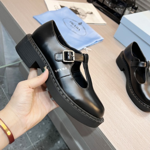 Cheap Prada Leather Shoes For Women #1140744 Replica Wholesale [$98.00 USD] [ITEM#1140744] on Replica Prada Leather Shoes