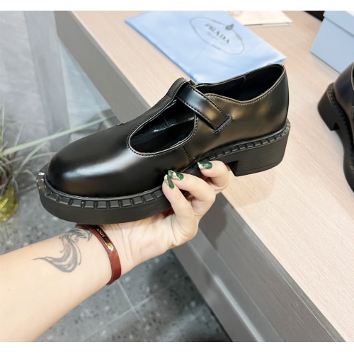 Cheap Prada Leather Shoes For Women #1140744 Replica Wholesale [$98.00 USD] [ITEM#1140744] on Replica Prada Leather Shoes
