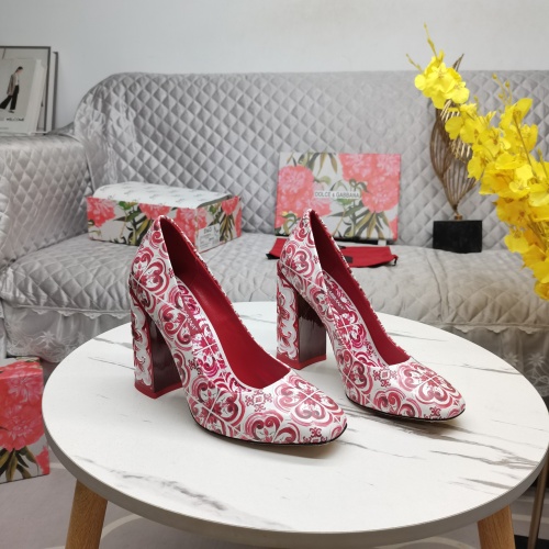 Cheap Dolce &amp; Gabbana D&amp;G High-Heeled Shoes For Women #1140960 Replica Wholesale [$162.00 USD] [ITEM#1140960] on Replica Dolce &amp; Gabbana D&amp;G High-Heeled Shoes