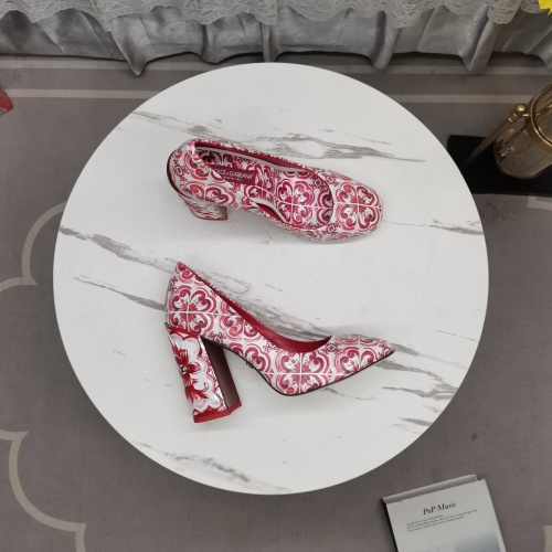 Cheap Dolce &amp; Gabbana D&amp;G High-Heeled Shoes For Women #1140960 Replica Wholesale [$162.00 USD] [ITEM#1140960] on Replica Dolce &amp; Gabbana D&amp;G High-Heeled Shoes
