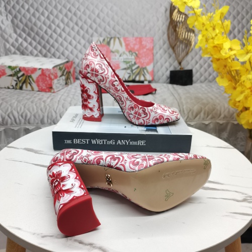 Cheap Dolce &amp; Gabbana D&amp;G High-Heeled Shoes For Women #1140960 Replica Wholesale [$162.00 USD] [ITEM#1140960] on Replica Dolce &amp; Gabbana D&amp;G High-Heeled Shoes