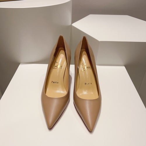 Cheap Christian Louboutin High-heeled shoes For Women #1140977 Replica Wholesale [$118.00 USD] [ITEM#1140977] on Replica Christian Louboutin High-heeled shoes