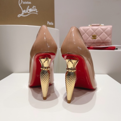 Cheap Christian Louboutin High-heeled shoes For Women #1140987 Replica Wholesale [$122.00 USD] [ITEM#1140987] on Replica Christian Louboutin High-heeled shoes