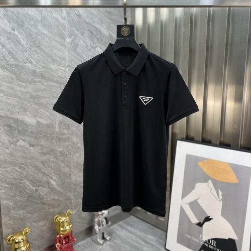 Cheap Prada T-Shirts Short Sleeved For Men #1141131 Replica Wholesale [$64.00 USD] [ITEM#1141131] on Replica Prada T-Shirts