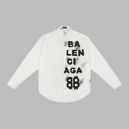 Cheap Balenciaga Shirts Long Sleeved For Unisex #1141148 Replica Wholesale [$64.00 USD] [ITEM#1141148] on Replica Balenciaga Shirts