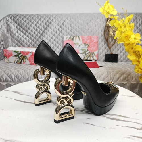Cheap Dolce &amp; Gabbana D&amp;G High-Heeled Shoes For Women #1141190 Replica Wholesale [$160.00 USD] [ITEM#1141190] on Replica Dolce &amp; Gabbana D&amp;G High-Heeled Shoes