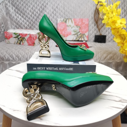 Cheap Dolce &amp; Gabbana D&amp;G High-Heeled Shoes For Women #1141192 Replica Wholesale [$160.00 USD] [ITEM#1141192] on Replica Dolce &amp; Gabbana D&amp;G High-Heeled Shoes