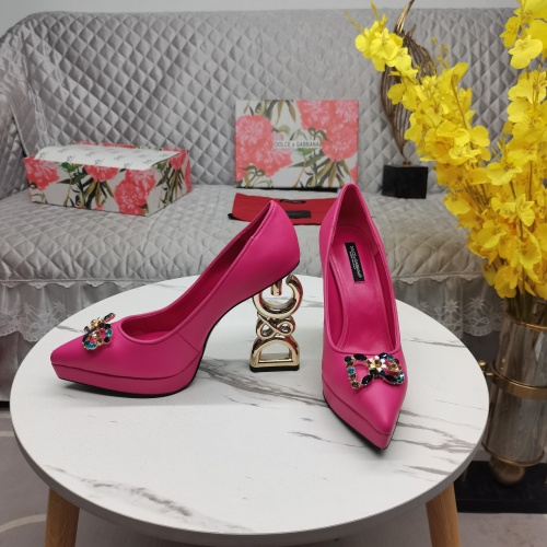 Cheap Dolce &amp; Gabbana D&amp;G High-Heeled Shoes For Women #1141194 Replica Wholesale [$160.00 USD] [ITEM#1141194] on Replica Dolce &amp; Gabbana D&amp;G High-Heeled Shoes