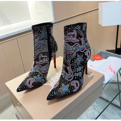 Cheap Christian Louboutin Boots For Women #1141250 Replica Wholesale [$195.00 USD] [ITEM#1141250] on Replica Christian Louboutin Boots
