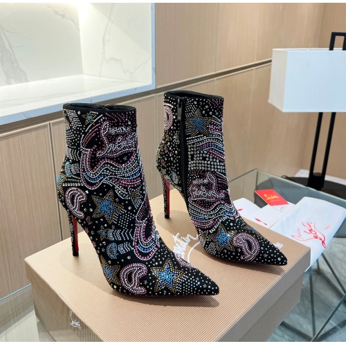 Cheap Christian Louboutin Boots For Women #1141250 Replica Wholesale [$195.00 USD] [ITEM#1141250] on Replica Christian Louboutin Boots