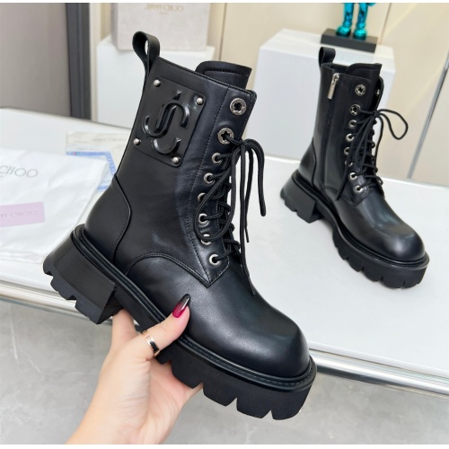 Cheap Jimmy Choo Boots For Women #1141307 Replica Wholesale [$115.00 USD] [ITEM#1141307] on Replica Jimmy Choo Boots