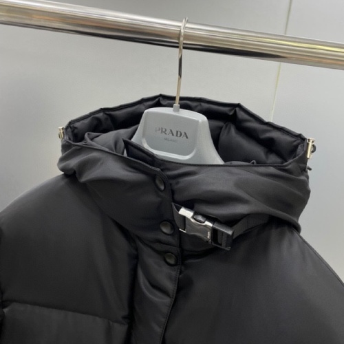 Cheap Prada Down Feather Coat Long Sleeved For Women #1141349 Replica Wholesale [$160.00 USD] [ITEM#1141349] on Replica Prada Down Feather Coat