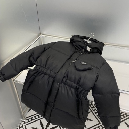 Cheap Prada Down Feather Coat Long Sleeved For Women #1141349 Replica Wholesale [$160.00 USD] [ITEM#1141349] on Replica Prada Down Feather Coat