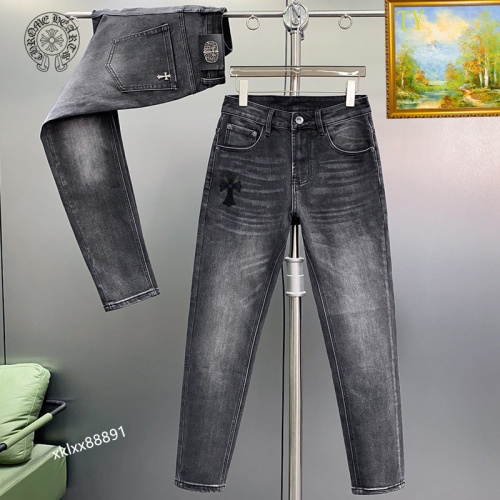 Cheap Chrome Hearts Jeans For Men #1141791 Replica Wholesale [$48.00 USD] [ITEM#1141791] on Replica Chrome Hearts Jeans