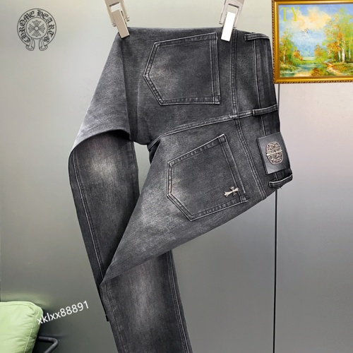 Cheap Chrome Hearts Jeans For Men #1141791 Replica Wholesale [$48.00 USD] [ITEM#1141791] on Replica Chrome Hearts Jeans