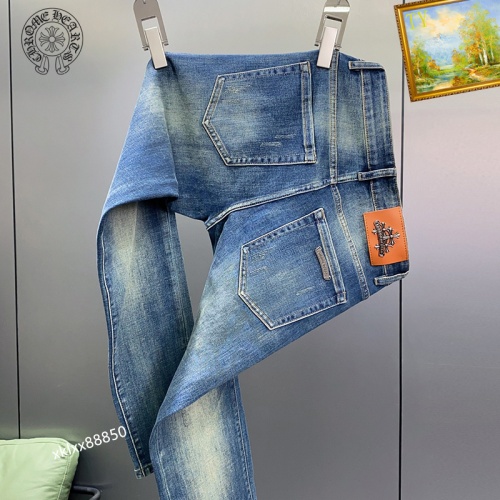Cheap Chrome Hearts Jeans For Men #1141821 Replica Wholesale [$48.00 USD] [ITEM#1141821] on Replica Chrome Hearts Jeans