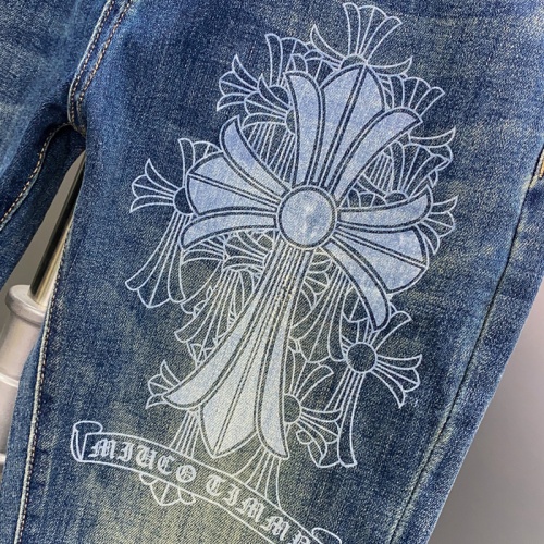 Cheap Chrome Hearts Jeans For Men #1141822 Replica Wholesale [$48.00 USD] [ITEM#1141822] on Replica Chrome Hearts Jeans