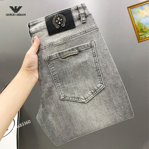 Cheap Chrome Hearts Jeans For Men #1141851 Replica Wholesale [$48.00 USD] [ITEM#1141851] on Replica Chrome Hearts Jeans