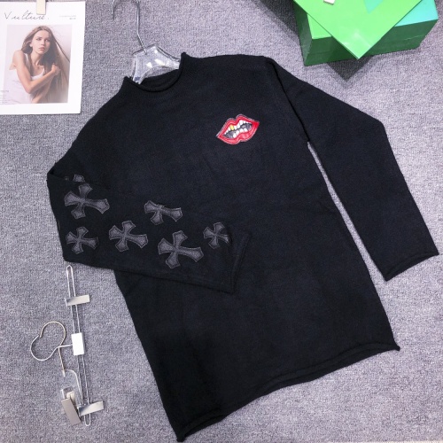 Cheap Chrome Hearts Sweater Long Sleeved For Unisex #1142484 Replica Wholesale [$68.00 USD] [ITEM#1142484] on Replica Chrome Hearts Sweater