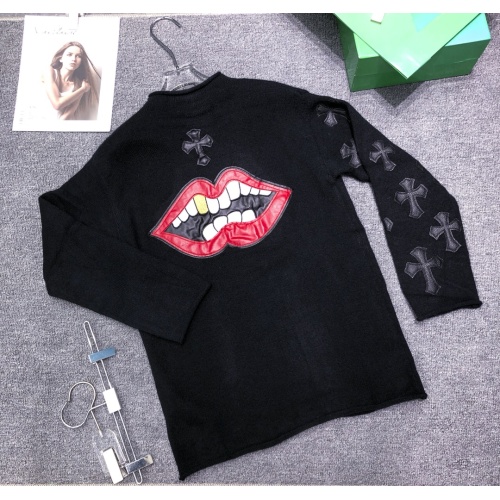 Cheap Chrome Hearts Sweater Long Sleeved For Unisex #1142484 Replica Wholesale [$68.00 USD] [ITEM#1142484] on Replica Chrome Hearts Sweater