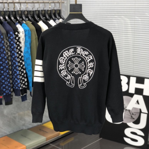 Cheap Chrome Hearts Sweater Long Sleeved For Unisex #1142565 Replica Wholesale [$80.00 USD] [ITEM#1142565] on Replica Chrome Hearts Sweater