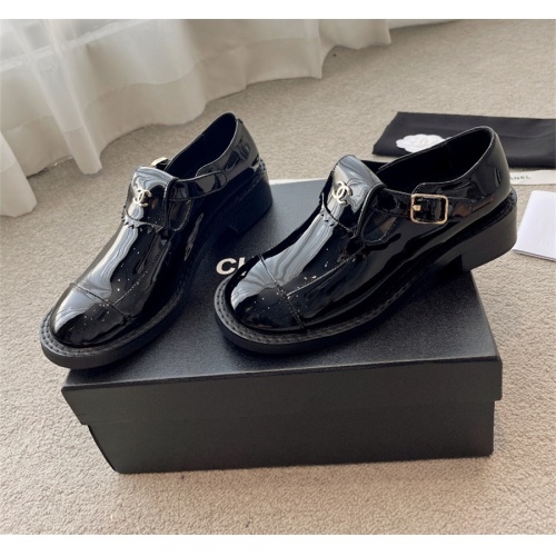 Cheap Chanel Leather Shoes For Women #1143529 Replica Wholesale [$96.00 USD] [ITEM#1143529] on Replica Chanel Leather Shoes