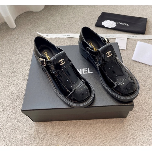 Cheap Chanel Leather Shoes For Women #1143529 Replica Wholesale [$96.00 USD] [ITEM#1143529] on Replica Chanel Leather Shoes