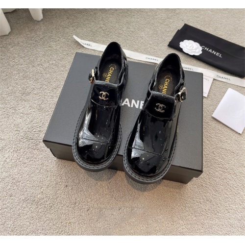 Cheap Chanel Leather Shoes For Women #1143529 Replica Wholesale [$96.00 USD] [ITEM#1143529] on Replica Chanel Leather Shoes