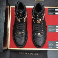 Cheap Philipp Plein PP High Tops Shoes For Men #1134067 Replica Wholesale [$130.00 USD] [ITEM#1134067] on Replica Philipp Plein PP High Tops Shoes