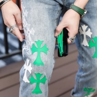 Cheap Chrome Hearts Jeans For Men #1135927 Replica Wholesale [$48.00 USD] [ITEM#1135927] on Replica Chrome Hearts Jeans