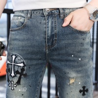 Cheap Chrome Hearts Jeans For Men #1135954 Replica Wholesale [$48.00 USD] [ITEM#1135954] on Replica Chrome Hearts Jeans