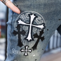 Cheap Chrome Hearts Jeans For Men #1135954 Replica Wholesale [$48.00 USD] [ITEM#1135954] on Replica Chrome Hearts Jeans