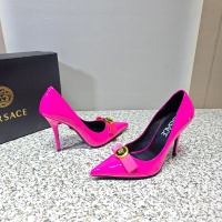 Cheap Versace High-Heeled Shoes For Women #1137357 Replica Wholesale [$112.00 USD] [ITEM#1137357] on Replica Versace High-Heeled Shoes