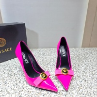 Cheap Versace High-Heeled Shoes For Women #1137357 Replica Wholesale [$112.00 USD] [ITEM#1137357] on Replica Versace High-Heeled Shoes