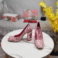 Cheap Dolce &amp; Gabbana D&amp;G High-Heeled Shoes For Women #1140960 Replica Wholesale [$162.00 USD] [ITEM#1140960] on Replica Dolce &amp; Gabbana D&amp;G High-Heeled Shoes
