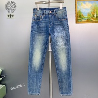 Cheap Chrome Hearts Jeans For Men #1141822 Replica Wholesale [$48.00 USD] [ITEM#1141822] on Replica Chrome Hearts Jeans