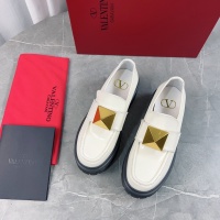 Cheap Valentino Leather Shoes For Women #1143843 Replica Wholesale [$122.00 USD] [ITEM#1143843] on Replica Valentino Leather Shoes