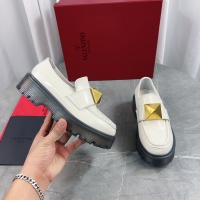 Cheap Valentino Leather Shoes For Women #1143843 Replica Wholesale [$122.00 USD] [ITEM#1143843] on Replica Valentino Leather Shoes