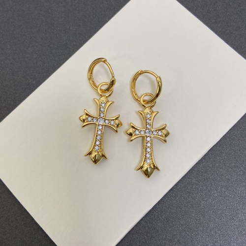 Cheap Chrome Hearts Earrings For Women #1144583 Replica Wholesale [$34.00 USD] [ITEM#1144583] on Replica Chrome Hearts Earrings